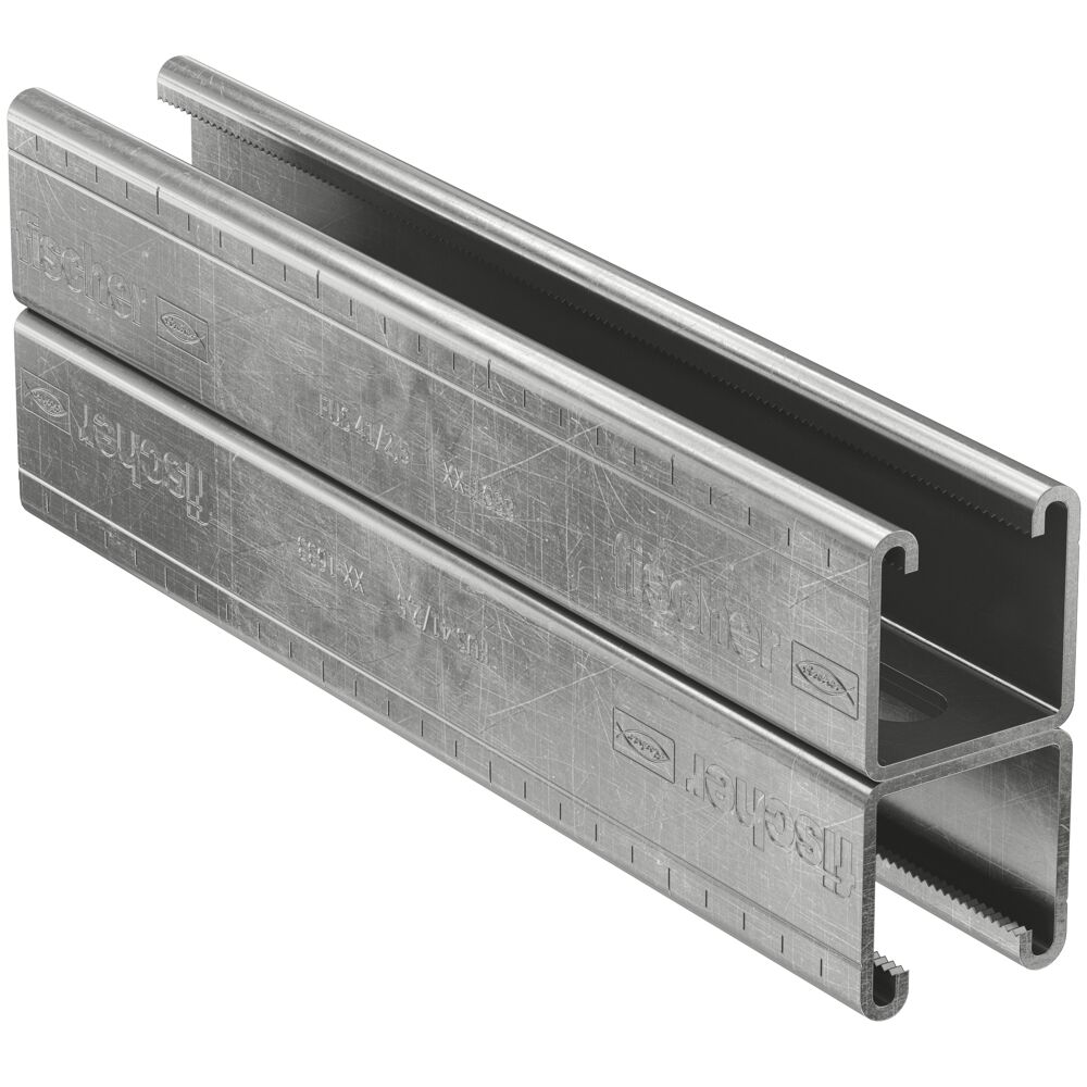 fischer Montageschiene FUS 41D/2,5 - 6 m nicht rostender Stahl A4